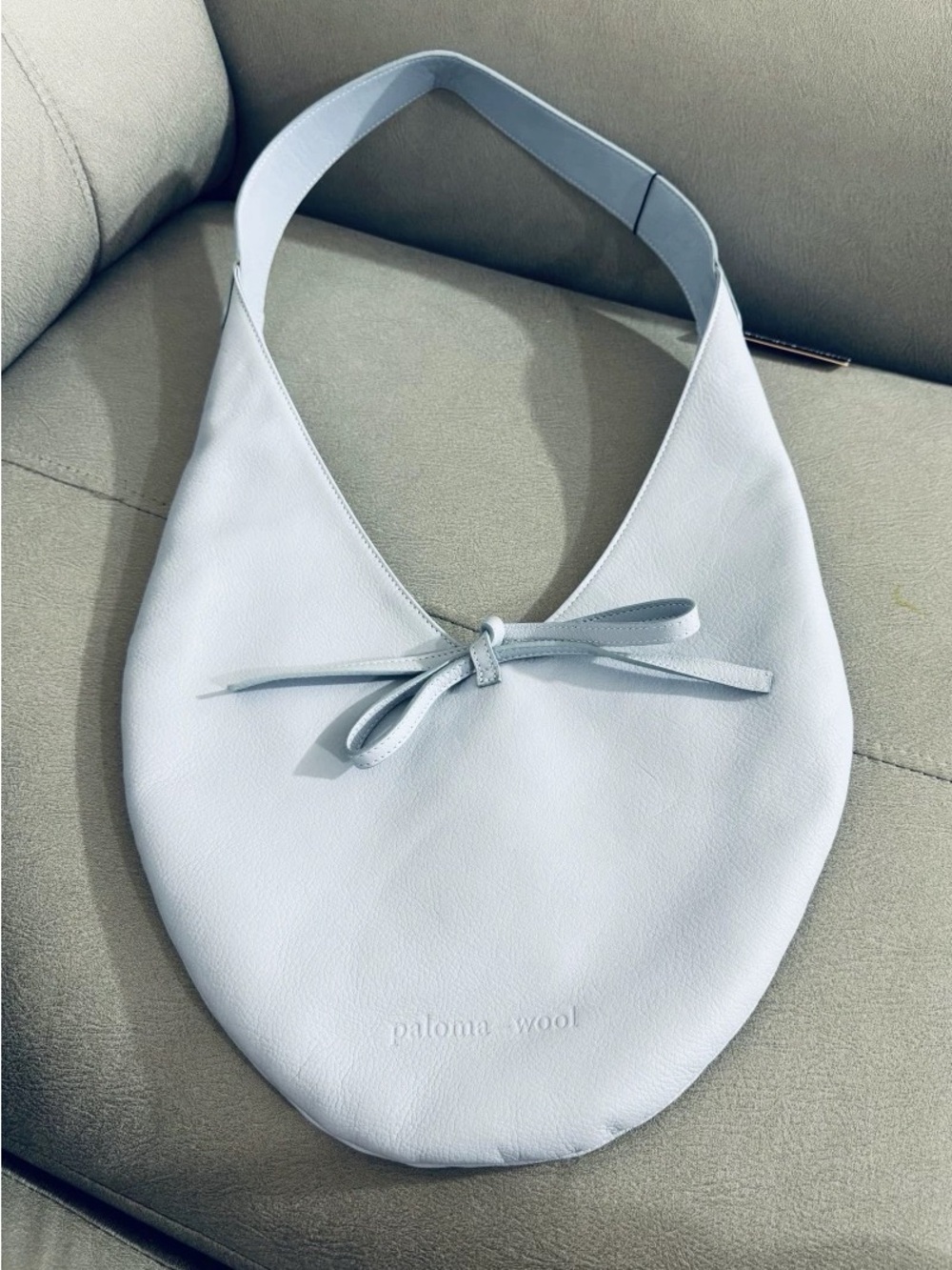 Paloma Wool Lupe Bag babyblue with tie detail - Picture 3 of 3